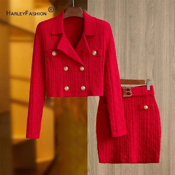 two piece dress retro style solid geometric pattern knit suit long sleeve doublebreasted notched short cardigan slim skirts with belt women, White
two piece dress retro style solid geometric pattern knit suit long sleeve doublebreasted notched short cardigan slim skirts with belt women, White