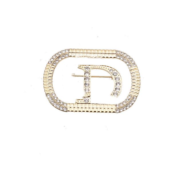18k gold plated simple double pins luxury brand designer brooches famous women rhinestone letter design suit pin wedding party jewelry acces, Gray
18k gold plated simple double pins luxury brand designer brooches famous women rhinestone letter design suit pin wedding party jewelry acces, Gray