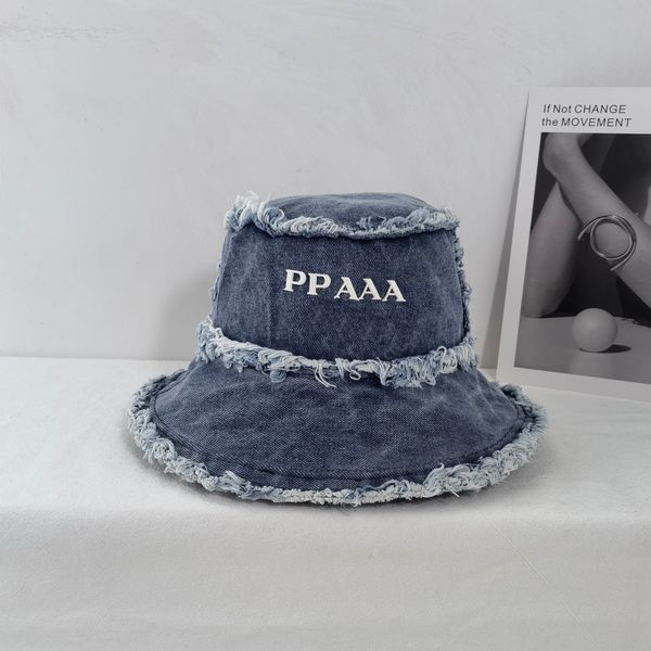 designer bucket hats women luxury letter p frayed cowboy street hat wide brim hats summer holiday hat, Blue;gray
designer bucket hats women luxury letter p frayed cowboy street hat wide brim hats summer holiday hat, Blue;gray