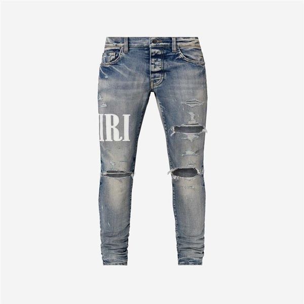 correct version of amirs style leather stitching embroidery letter knife cutting washing water hole breaking fashion high street j294v, Blue
correct version of amirs style leather stitching embroidery letter knife cutting washing water hole breaking fashion high street j294v, Blue