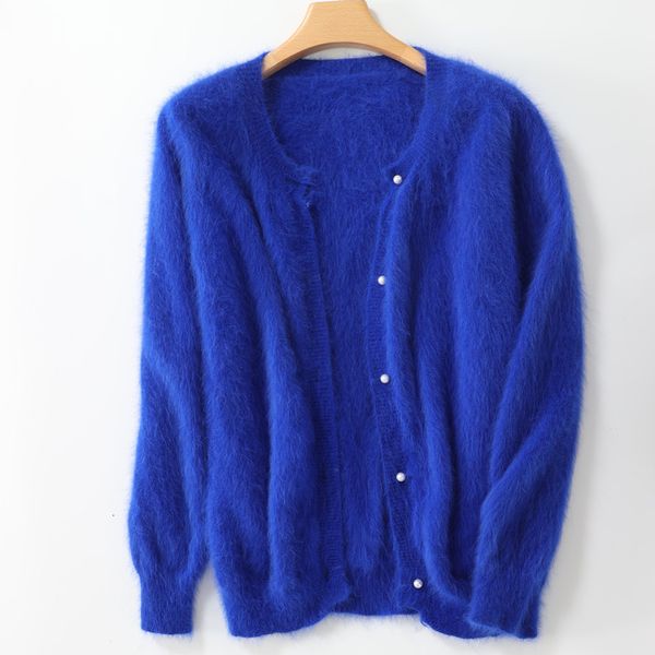 women's knits tees long hair mink double layer thickened cardigan women's sweater loose medium long pearl button lantern sleeve mi, White
women's knits tees long hair mink double layer thickened cardigan women's sweater loose medium long pearl button lantern sleeve mi, White