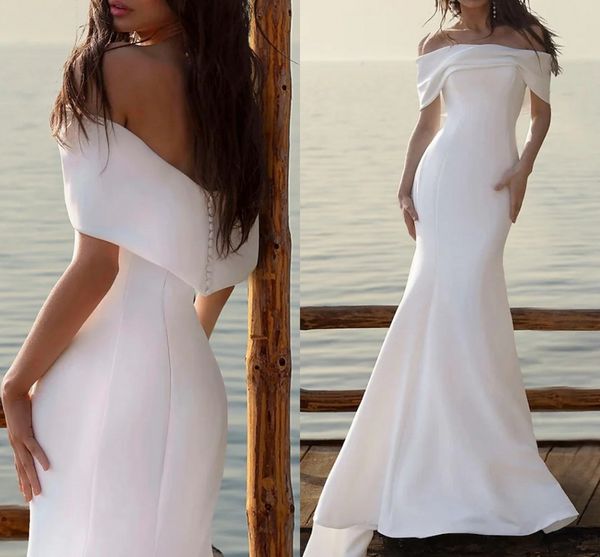 beach casual long wedding dress 2023 mermaid cap sleeve off shoulder satin ruched backless bride gowns plus size robe de mariee, White
beach casual long wedding dress 2023 mermaid cap sleeve off shoulder satin ruched backless bride gowns plus size robe de mariee, White