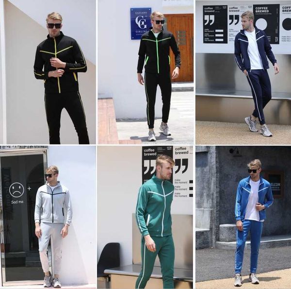 men's clothing 2022 new slim fashion brand leisure suit sports stand collar zipper shirt set, Black
men's clothing 2022 new slim fashion brand leisure suit sports stand collar zipper shirt set, Black