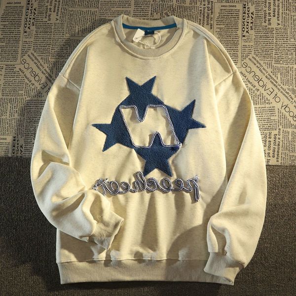 women's hoodies sweatshirts american retro star embroidery round neck sweater men's and women's autumn winter y2k hip-hop cou, Black
women's hoodies sweatshirts american retro star embroidery round neck sweater men's and women's autumn winter y2k hip-hop cou, Black