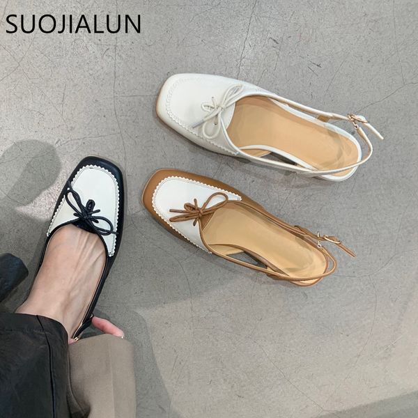 sandals suojialun spring brand women sandal fashion mix color ladies casual slingbac shoes square toe low heel slip on mules 230302, Black
sandals suojialun spring brand women sandal fashion mix color ladies casual slingbac shoes square toe low heel slip on mules 230302, Black