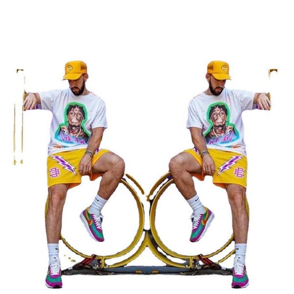 ee casual fitness shorts men's american muscle sports quarter pants big mesh below knee tide brand 7js1, White;black 
ee casual fitness shorts men's american muscle sports quarter pants big mesh below knee tide brand 7js1, White;black