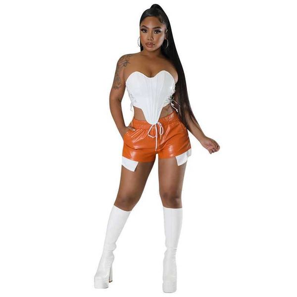 designer women shorts strap pu leather underwear pants fashion lace up high waist bag hip tights casual underwears short outfits clothing, White;black
designer women shorts strap pu leather underwear pants fashion lace up high waist bag hip tights casual underwears short outfits clothing, White;black