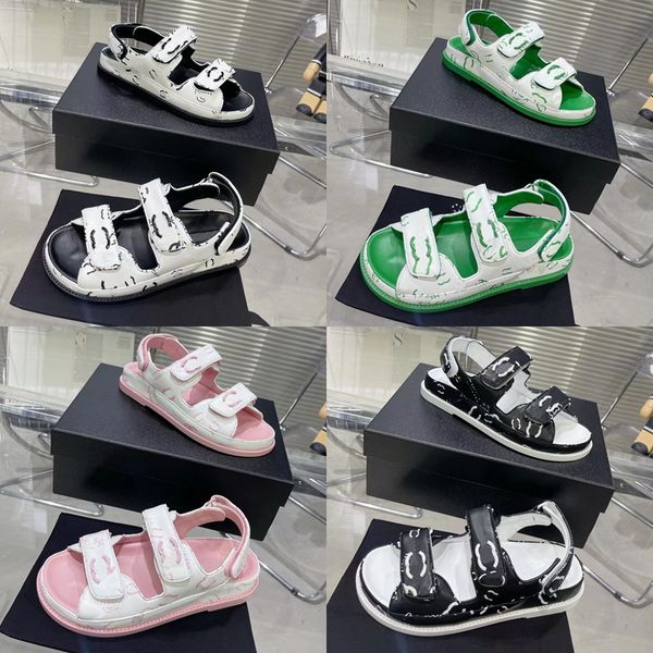 2023 designer luxury classic roman beach nylon sandals womens fashion leather uppers graffiti soft soled slippers ladys outdoor platform fla, Black
2023 designer luxury classic roman beach nylon sandals womens fashion leather uppers graffiti soft soled slippers ladys outdoor platform fla, Black