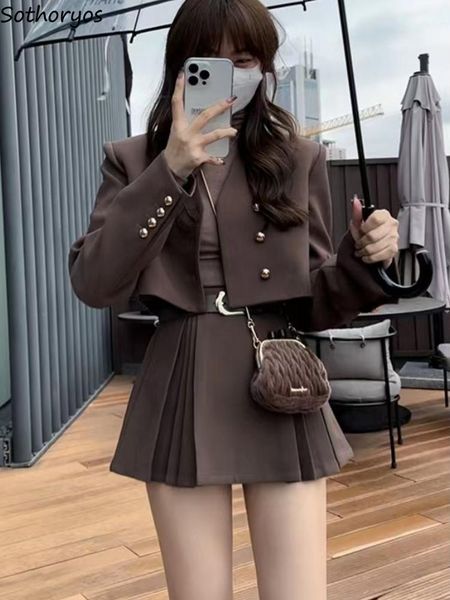 two piece dress women set blazer solid minimalist vneck allmatch skirt folds students aline fashion high waist casual preppy style autumn 23, White
two piece dress women set blazer solid minimalist vneck allmatch skirt folds students aline fashion high waist casual preppy style autumn 23, White