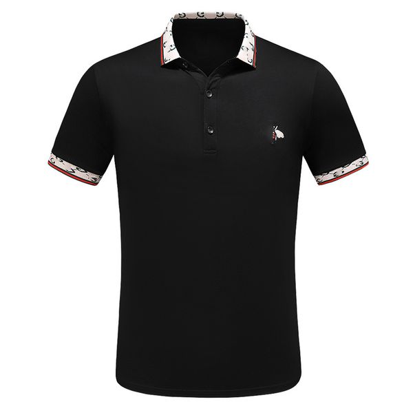 designer men's polos shirt luxury black and white style shirt lapel short sleeve casual embroidery 100% cotton brand cotton high street, White;black
designer men's polos shirt luxury black and white style shirt lapel short sleeve casual embroidery 100% cotton brand cotton high street, White;black