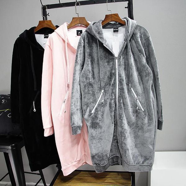 women's hoodies sweatshirts autumn thick warm hooded basic coats women casual loose lady winter long black fleece femme 230302
women's hoodies sweatshirts autumn thick warm hooded basic coats women casual loose lady winter long black fleece femme 230302