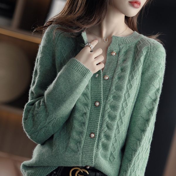 women's knits tees ladies 100%wool/cashmere cardigan spring large size twist coat high-end cashmere sweater shirt loose women jacket th, White
women's knits tees ladies 100%wool/cashmere cardigan spring large size twist coat high-end cashmere sweater shirt loose women jacket th, White