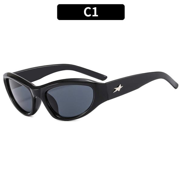 futuristic 2023 new y2k star sunglasses five-pointed star spicy girls cyberpunk sunglasses advanced sense glasses, White;black
futuristic 2023 new y2k star sunglasses five-pointed star spicy girls cyberpunk sunglasses advanced sense glasses, White;black