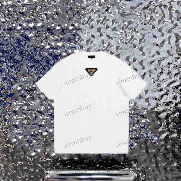 men's plus tees & polos designer men designer tee t shirt 23ss beaded triangle triangle label embroidery short sleeve cotton women whit, Black;brown
men's plus tees & polos designer men designer tee t shirt 23ss beaded triangle triangle label embroidery short sleeve cotton women whit, Black;brown