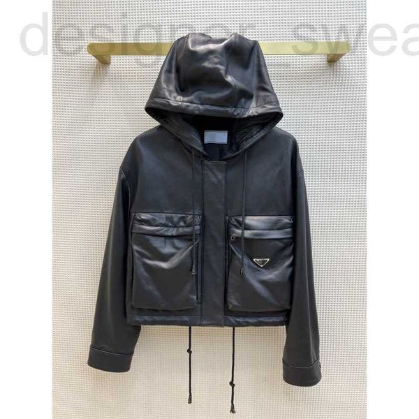 women's leather & faux designer kardashian same paragraph triangle logo 22 early autumn new style temperament fashionable elegant hoode, Black
women's leather & faux designer kardashian same paragraph triangle logo 22 early autumn new style temperament fashionable elegant hoode, Black