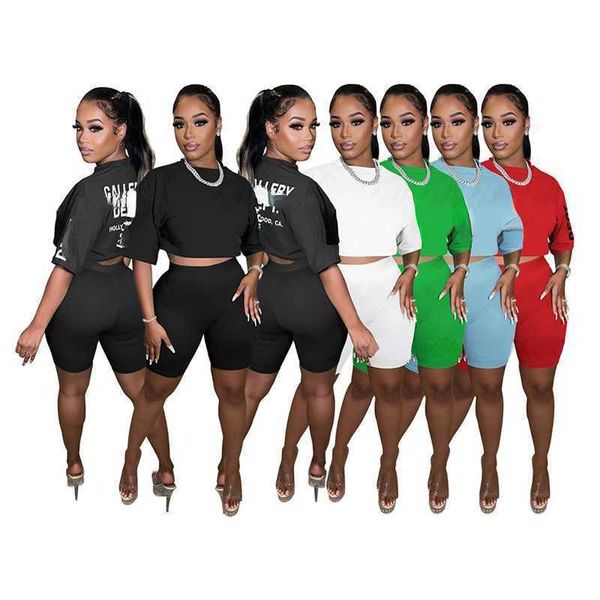 2023 summer women clothing tracksuits two piece outfits fashion letter offset crewneck short sleeve shorts set, Gray
2023 summer women clothing tracksuits two piece outfits fashion letter offset crewneck short sleeve shorts set, Gray