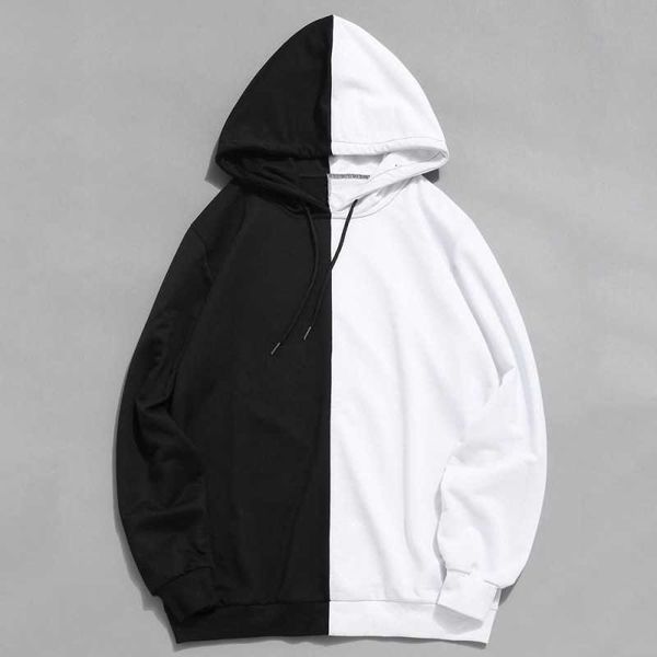 men's clothing 2020 new women's solid color hooded patchwork sweater fashion leisure long sleeves, Black
men's clothing 2020 new women's solid color hooded patchwork sweater fashion leisure long sleeves, Black