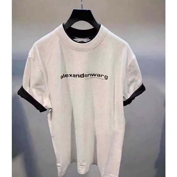 t shirt for women alexander spring and summer same aw letter print two short-sleeved t-shirts 6nnw, White
t shirt for women alexander spring and summer same aw letter print two short-sleeved t-shirts 6nnw, White