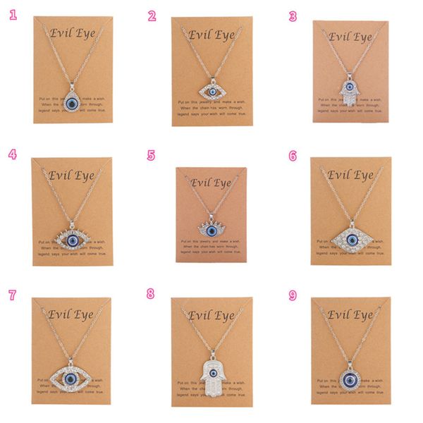 26 styles blue turkish evil eyes pendant necklace creative diamond devil's eye silver chain necklaces jewelry gift
26 styles blue turkish evil eyes pendant necklace creative diamond devil's eye silver chain necklaces jewelry gift