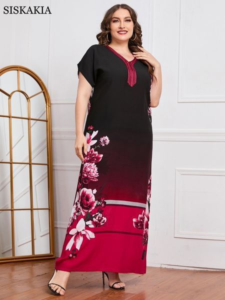 plus size dresses elegant woman dress plus size ladies floral print short sleeve dresses loose casual summer arabic feminine clothes 230302, Black
plus size dresses elegant woman dress plus size ladies floral print short sleeve dresses loose casual summer arabic feminine clothes 230302, Black