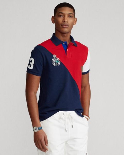 2023spring and summer polo new pattern color matching big pony oblique stripe men's polo t-shirt, White;black
2023spring and summer polo new pattern color matching big pony oblique stripe men's polo t-shirt, White;black