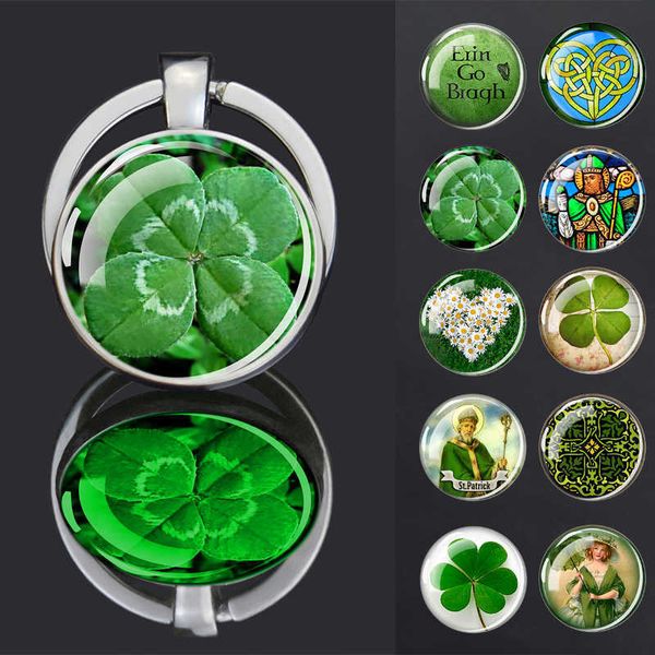key rings st. patrick day key chain double sided glass cabochon luminous keychain shamrock clover key rings ireland lucky jewelry gift r2303, Slivery;golden
key rings st. patrick day key chain double sided glass cabochon luminous keychain shamrock clover key rings ireland lucky jewelry gift r2303, Slivery;golden