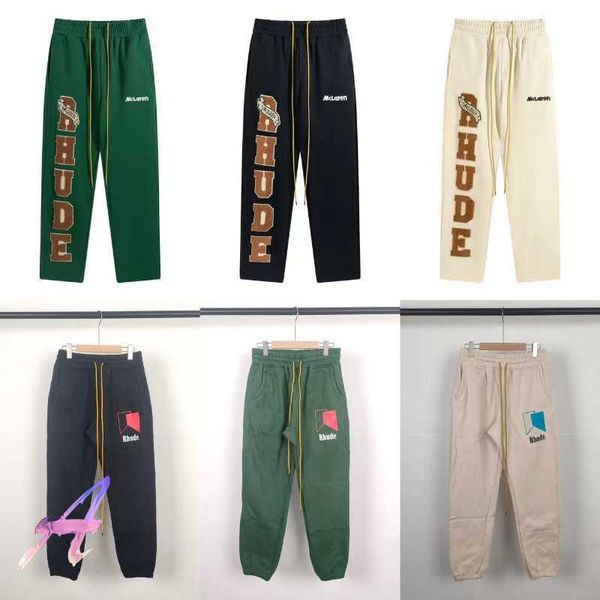 rhude sweatpants embroidery letter men women drawstring trousers patchwork rhude pants, Black
rhude sweatpants embroidery letter men women drawstring trousers patchwork rhude pants, Black