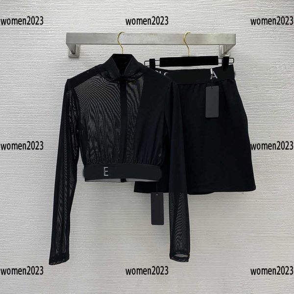 women sets ladies dress 2pcs mesh and high-waisted a-line skirt summer elegant size s-l new arrival mar01, White
women sets ladies dress 2pcs mesh and high-waisted a-line skirt summer elegant size s-l new arrival mar01, White