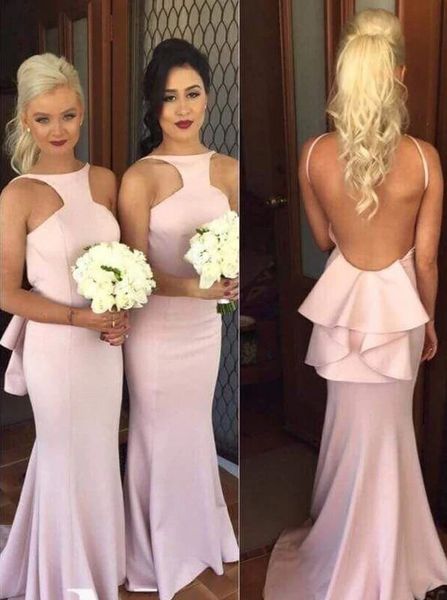 pink backless bridesmaid dresses new halter neck ruffles satin long maid of honor gowns western wedding guest evening party gowns bc15328, White;pink
pink backless bridesmaid dresses new halter neck ruffles satin long maid of honor gowns western wedding guest evening party gowns bc15328, White;pink