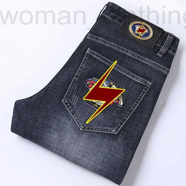 men's jeans designer embroidered jeans men's autumn and winter new slim straight pants 810i, Blue
men's jeans designer embroidered jeans men's autumn and winter new slim straight pants 810i, Blue