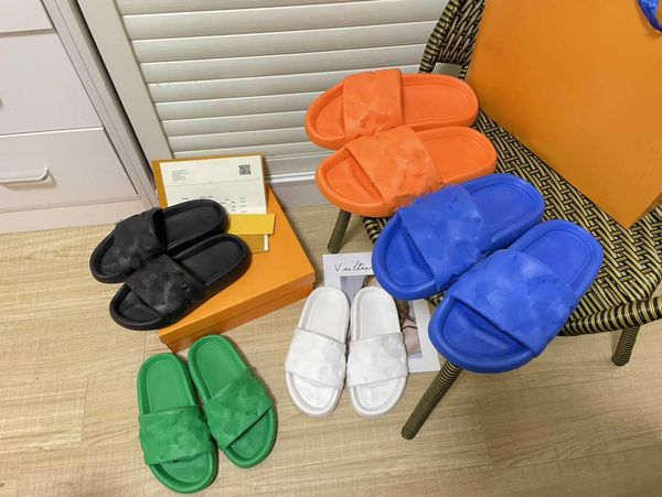 2023 luxury paris slippers designer womens rubber slide mens waterfront embossed monograms mule fashion women slides flat summer sandals, Black
2023 luxury paris slippers designer womens rubber slide mens waterfront embossed monograms mule fashion women slides flat summer sandals, Black