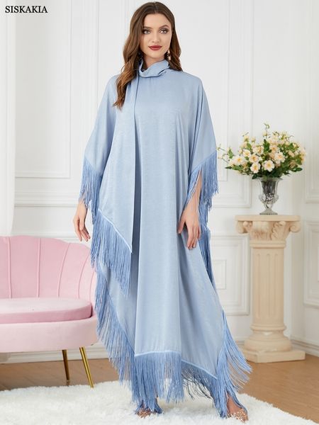ethnic clothing abaya muslim women tassel batwing sleeve dress turtleneck casual loose oversized irregular hem robe moroccan caftan ramadan, Red
ethnic clothing abaya muslim women tassel batwing sleeve dress turtleneck casual loose oversized irregular hem robe moroccan caftan ramadan, Red