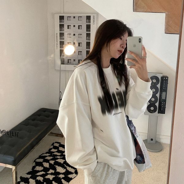women's hoodies sweatshirts white womens pullover sweatshirt long sleeve baggy american lazy style letter printing crew neck casual fem, Black
women's hoodies sweatshirts white womens pullover sweatshirt long sleeve baggy american lazy style letter printing crew neck casual fem, Black