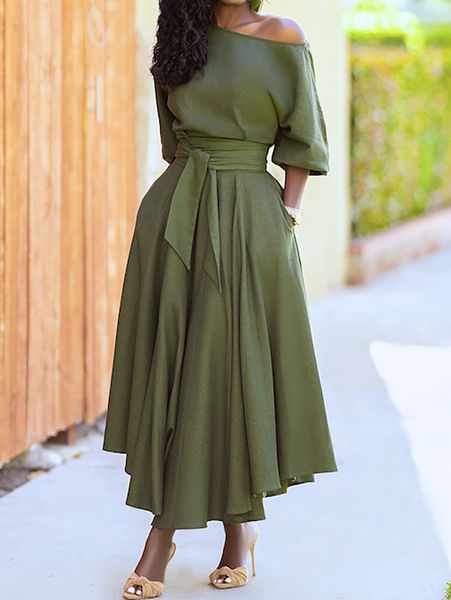 casual dresses spring elegant women's long formal dress black lace up off shoulder a-line female fashion evening clothes lady 230302, Black;gray
casual dresses spring elegant women's long formal dress black lace up off shoulder a-line female fashion evening clothes lady 230302, Black;gray