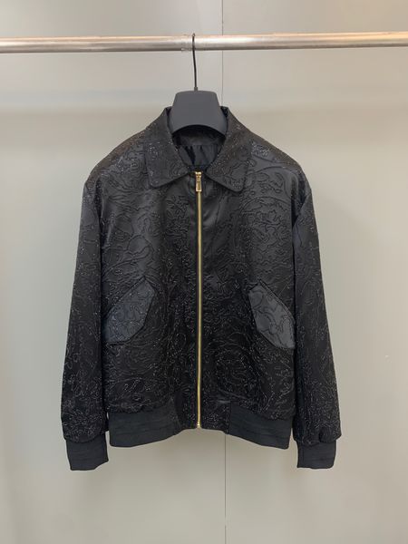 highend brand luxury mens jacket fashion beads stitching process design us size r jacket, Black;brown
highend brand luxury mens jacket fashion beads stitching process design us size r jacket, Black;brown