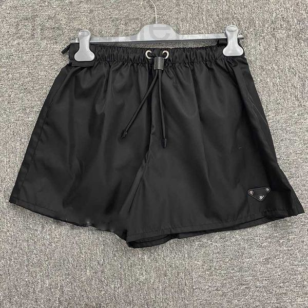 women's shorts designer spring and summer 2023 new loose thin triangular wide leg shorts women's nylon drawcord high waist casual, White;black
women's shorts designer spring and summer 2023 new loose thin triangular wide leg shorts women's nylon drawcord high waist casual, White;black