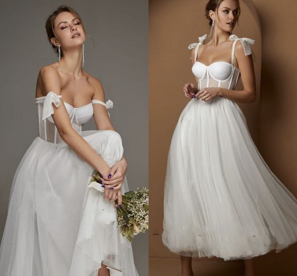 short wedding dress 2023 modern boning spaghetti strap a line tea length tulle white bridal gown vestido de noiva curto
short wedding dress 2023 modern boning spaghetti strap a line tea length tulle white bridal gown vestido de noiva curto