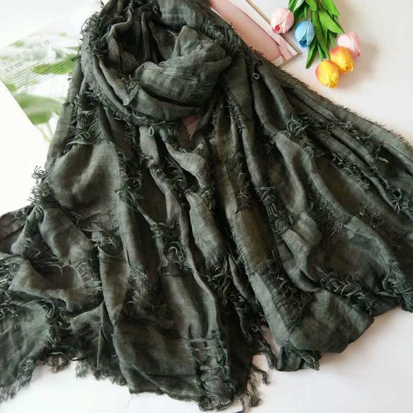 scarves tie-dye shabby scarves hollow solid color cotton all season fringe male and female out door travel head wrap 190x70cm l230302, Blue;gray
scarves tie-dye shabby scarves hollow solid color cotton all season fringe male and female out door travel head wrap 190x70cm l230302, Blue;gray