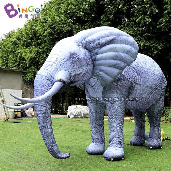 

custom made outdoor advertising inflatable simulation animal elephant cartoon realistic models for zoo amusement park decoration with air bl