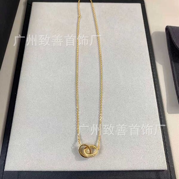 high version kajia double necklace women full love screw pendant diamond large cake round ring collar chain, Silver
high version kajia double necklace women full love screw pendant diamond large cake round ring collar chain, Silver