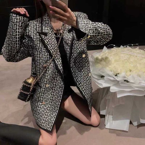 designer fashion women suit clothes blazer spring new released gc3h, White;black 
designer fashion women suit clothes blazer spring new released gc3h, White;black
