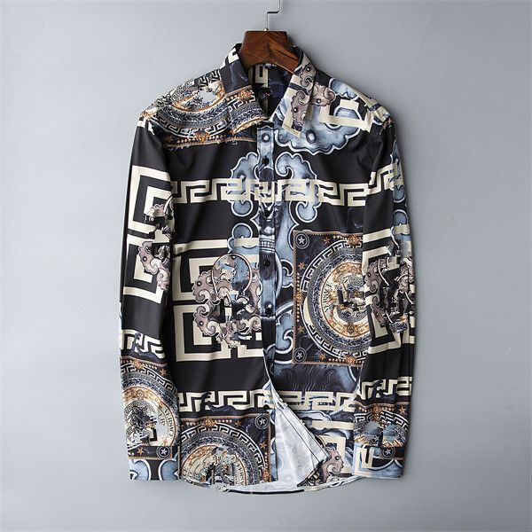 designer's new men's shirt casual slim long sleeve casual men's s-xxxl02, White;black
designer's new men's shirt casual slim long sleeve casual men's s-xxxl02, White;black