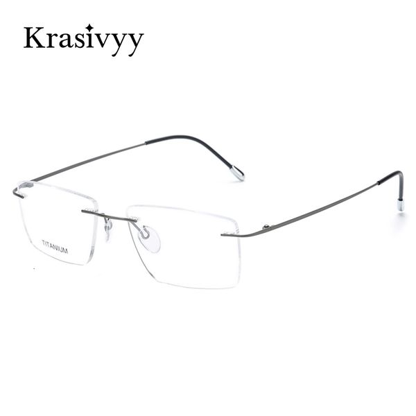 sunglasses frames krasivyy glasses frame men european design square rimless prescription eyeglasses eyewear frame for women 230302, Silver
sunglasses frames krasivyy glasses frame men european design square rimless prescription eyeglasses eyewear frame for women 230302, Silver