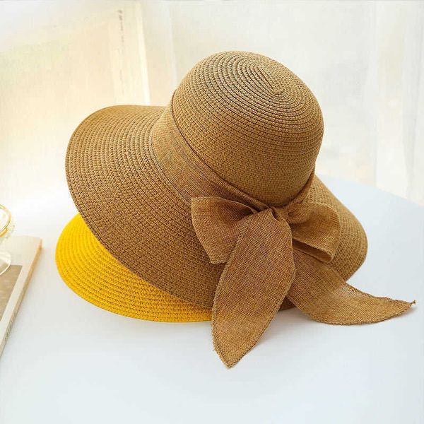 wide brim hats women's new bowknot straw hat summer sunscreen leisure hats wide-brimmed dome new raffia sun hat foldable zomer cap j230, Blue;gray
wide brim hats women's new bowknot straw hat summer sunscreen leisure hats wide-brimmed dome new raffia sun hat foldable zomer cap j230, Blue;gray