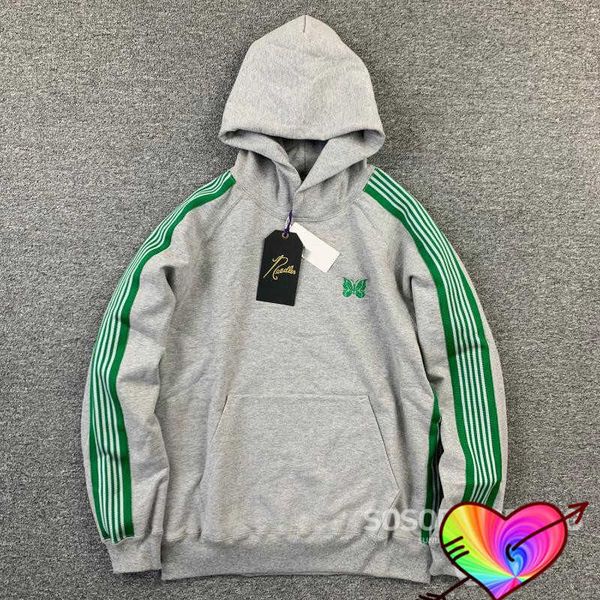 men's hoodies sweatshirts 2022 grey needles hoodie men women 1 1 green stripe embroidery butterfly needles track hoodie awge sweatshirt, Black
men's hoodies sweatshirts 2022 grey needles hoodie men women 1 1 green stripe embroidery butterfly needles track hoodie awge sweatshirt, Black
