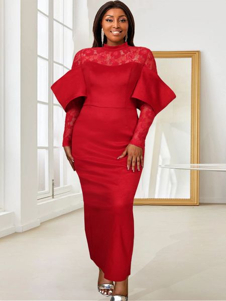 plus size dresses red bodycon dresses curvy women plus size half high neck lace long sleeve patchwork sheath evening party outfits for ladie, Black
plus size dresses red bodycon dresses curvy women plus size half high neck lace long sleeve patchwork sheath evening party outfits for ladie, Black