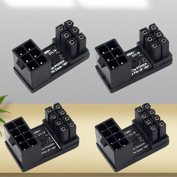 computer cables connectors atx 8pin 6pin female to 8pin 6pin male 180 degree angled power adapter for deskvideo card gpu
computer cables connectors atx 8pin 6pin female to 8pin 6pin male 180 degree angled power adapter for deskvideo card gpu