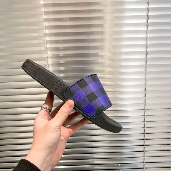 designer slide sandals men and women's vintage check slides in rubber flat heel eu36-46 with box holiday beach indoor outdoor, Black
designer slide sandals men and women's vintage check slides in rubber flat heel eu36-46 with box holiday beach indoor outdoor, Black