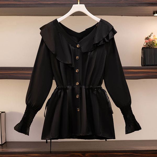 womens blouses shirts 150kg plus size womens bust 153 autumn temperament vneck longsleeved waist slim shirt black blue 5xl 6xl 7xl 8xl 9xl 2, White
womens blouses shirts 150kg plus size womens bust 153 autumn temperament vneck longsleeved waist slim shirt black blue 5xl 6xl 7xl 8xl 9xl 2, White