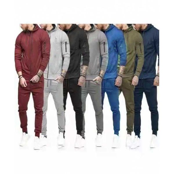men's clothing spring and autumn sweater suit solid casual hooded zipper sports, Black
men's clothing spring and autumn sweater suit solid casual hooded zipper sports, Black